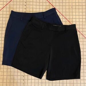 Lady Hagen golf shorts, lot of 2, size 0, navy blue and black